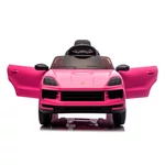 Kép 7/10 - Chipolino Porsche Cayennee lektromos autó bőr üléssel - pink