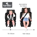 Kép 8/9 - Lorelli Rio isofix autósülés i-Size 76 -150cm - Green