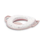 Kép 2/3 - Lorelli párnázott WC szűkítő fogantyúval - Planets Pink