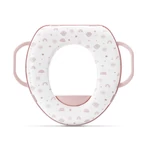 Kép 1/3 - Lorelli párnázott WC szűkítő fogantyúval - Planets Pink