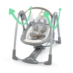 Kép 4/10 - INGENUITY Konvertibilis utazó hinta dallamokkal Bella Teddy™ 0m+ 9kg-ig