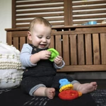Kép 4/10 - Baby Einstein Rágóka építőjáték, 2in1 Stack & Teethe™, 0 hó+
