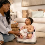 Kép 10/10 - Ingenuity székmagasító, Baby Base™, Peony, 6 hó+, 22 kg-ig