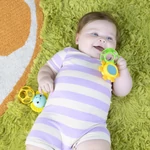 Kép 8/8 - Oball Játék, rágóka, Soother Pals™, Easy-Grasp, 2 db, 3 hó+