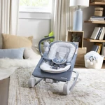 Kép 5/10 - Ingenuity Rezgő masszázs pihenőszék dallamokkal, Happy Belly™, Rock-to-Bounce, Chambray, 0 hó