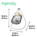 Kép 7/10 - INGENUITY Parker™ zenélő hintaszék 0 hónapos kortól, 9 kg-ig