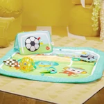 Kép 2/10 - BRIGHT STARTS Játszószőnyeg játékhíddal és aktivitással Oball Gyp & Kick™ - 0hó+
