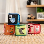 Kép 8/10 - BABY EINSTEIN Textil játék kockák ábécé Alpha Stacks™ 4db, 3hó+