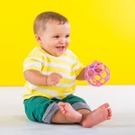 Kép 4/10 - OBALL Játék Oball RATTLE 10 cm 0hó + AQUAINT 50 ml - dark pink