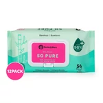 Kép 2/5 - Petite&Mars Nedves törlőkendő, SO PURE, bambusz, biológiailag lebomló, 12x56 db