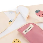 Kép 5/5 - Petite&Mars Előke hosszú ujjal, Ben Beige Strawberies
