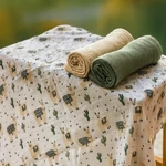 Kép 4/10 - PETITE&MARS Bambusz muszlin 3db-os pelenka szett Moussy Botanic Tones 68 x 68 cm