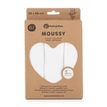 Kép 3/6 - Petite&Mars Bambusz muszlin 3db-os pelenka szett, Moussy Total White, 68 x 68 cm