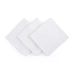 Kép 4/6 - Petite&Mars Bambusz muszlin 3db-os pelenka szett, Moussy Total White, 68 x 68 cm