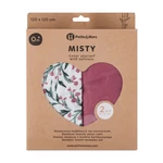 Kép 8/10 - PETITE&MARS Bambusz muszlin 2db-os pelenka szett Misty Pink Meadow 120 x 120 cm