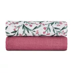 Kép 10/10 - PETITE&MARS Bambusz muszlin 2db-os pelenka szett Misty Pink Meadow 120 x 120 cm