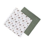 Kép 9/10 - PETITE&MARS Bambusz muszlin 2db-os pelenka szett Misty Llama Vibes 120 x 120 cm