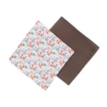 Kép 9/10 - PETITE&MARS Bambusz muszlin 2db-os pelenka szett Misty Forest Fox 120 x 120 cm