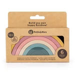 Kép 4/7 - Petite&Mars Szilikon egymásra rakható játék, Rainbow, Intense Ochre, 12 hó+