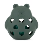 Kép 1/6 - PETITE&MARS Szilikon játék csörgővel Bear Basil Misty Green 0m+