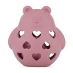 Kép 2/6 - PETITE&MARS Szilikon játék csörgővel Bear Basil Dusty Rose 0m+