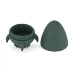 Kép 3/5 - PETITE&MARS Szilikon fürdőjáték kefével Splashy Rocket Misty Green 6m+