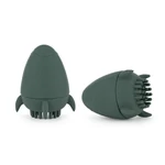 Kép 4/5 - PETITE&MARS Szilikon fürdőjáték kefével Splashy Rocket Misty Green 6m+