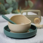 Kép 4/8 - Petite&Mars Szilikon tál tapadókoronggal, Take&Match, Desert Sand, 6 hó+