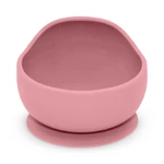 Kép 2/8 - Petite&Mars Szilikon tál tapadókoronggal, Take&Match, Dusty Rose, 6 hó+