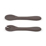 Kép 10/10 - PETITE&MARS Szilikon evőeszközök Take&Match Bitter Cocoa 6m+