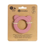 Kép 1/8 - Petite&Mars Beary Szilikon rágóka csörgővel, Dusty Rose, 0 hó+