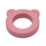 Kép 7/8 - Petite&Mars Beary Szilikon rágóka csörgővel, Dusty Rose, 0 hó+