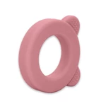Kép 8/8 - Petite&Mars Beary Szilikon rágóka csörgővel, Dusty Rose, 0 hó+