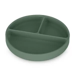 Kép 2/7 - Petite&Mars Szilikon osztott kerek tányér, Take&Match, Misty Green, 6 hó+