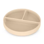 Kép 2/7 - Petite&Mars Szilikon osztott kerek tányér, Take&Match, Desert Sand, 6 hó+