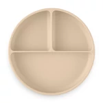 Kép 5/7 - Petite&Mars Szilikon osztott kerek tányér, Take&Match, Desert Sand, 6 hó+