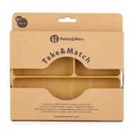 Kép 5/8 - Petite&Mars Szilikon osztott ovális tányér, Take&Match, Intense Ochre, 6 hó+