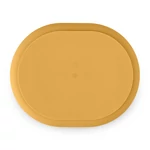 Kép 7/8 - Petite&Mars Szilikon osztott ovális tányér, Take&Match, Intense Ochre, 6 hó+