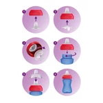 Kép 6/6 - Avent SCF802/02 Puha harapásálló csőrös pohár 300 ml - lila