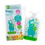Kép 6/9 - Petite&Mars Papoo Original tasak bébiételekhez, elefánt, 6 db