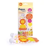 Kép 2/8 - Petite&Mars Papoo Original tasak bébiételekhez, lion, 6 db