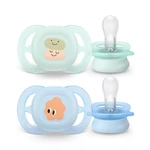 Kép 1/6 - Philips AVENT SCF075/04 Játszócumi ultra start mintás 0-2hó 2 db - fiús