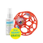 Kép 1/3 - Oball Rattle Játék, 10 cm, orange, 0 hó+, + AJÁNDÉK Aquaint, 50ml