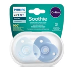 Kép 4/8 - Avent SCF099/21 Soothie szilikon, 2 db, fiús játszócumi, 0-6 hó
