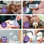 Kép 10/10 - Avent SCY673/82 Natural Response medvés cumisüveg AirFree 260 ml 1hó+