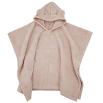 Kép 1/5 - EKO Poncso pamutból kapucnival és fülekkel 75x120 cm - Powder pink