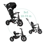 Kép 2/10 - QPLAY Tricikli Rito air gel (Gumi) Black, kor 10-72 hó