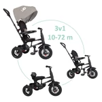 Kép 2/10 - QPLAY Tricikli Rito air gel (Gumi) Grey, életkor 10-72 hónap