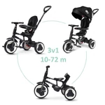 Kép 1/6 - QPLAY Tricikli Rito eva Black, kor 10-72 hó