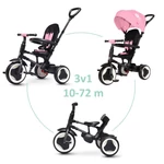 Kép 2/6 - QPLAY Tříkolka Rito eva Pink, věk 10-72 měsíců
